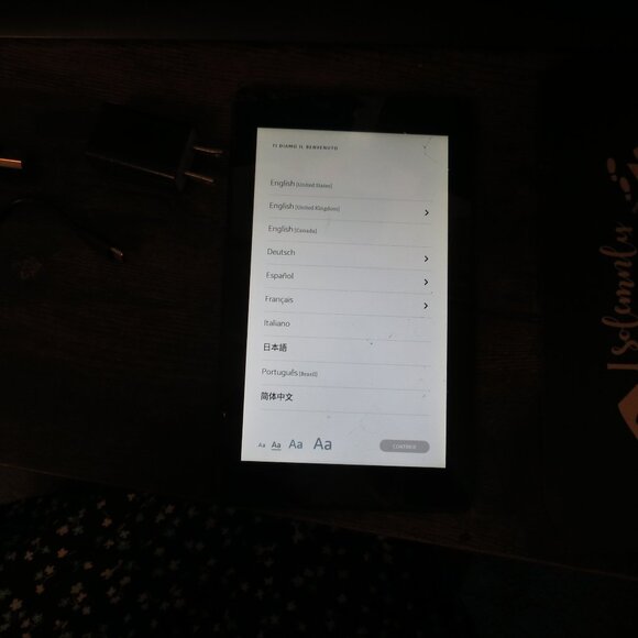 Amazon Fire 7 (9th Generation) 2019 Tested works SCREEN CRACKED - Picture 1 of 5